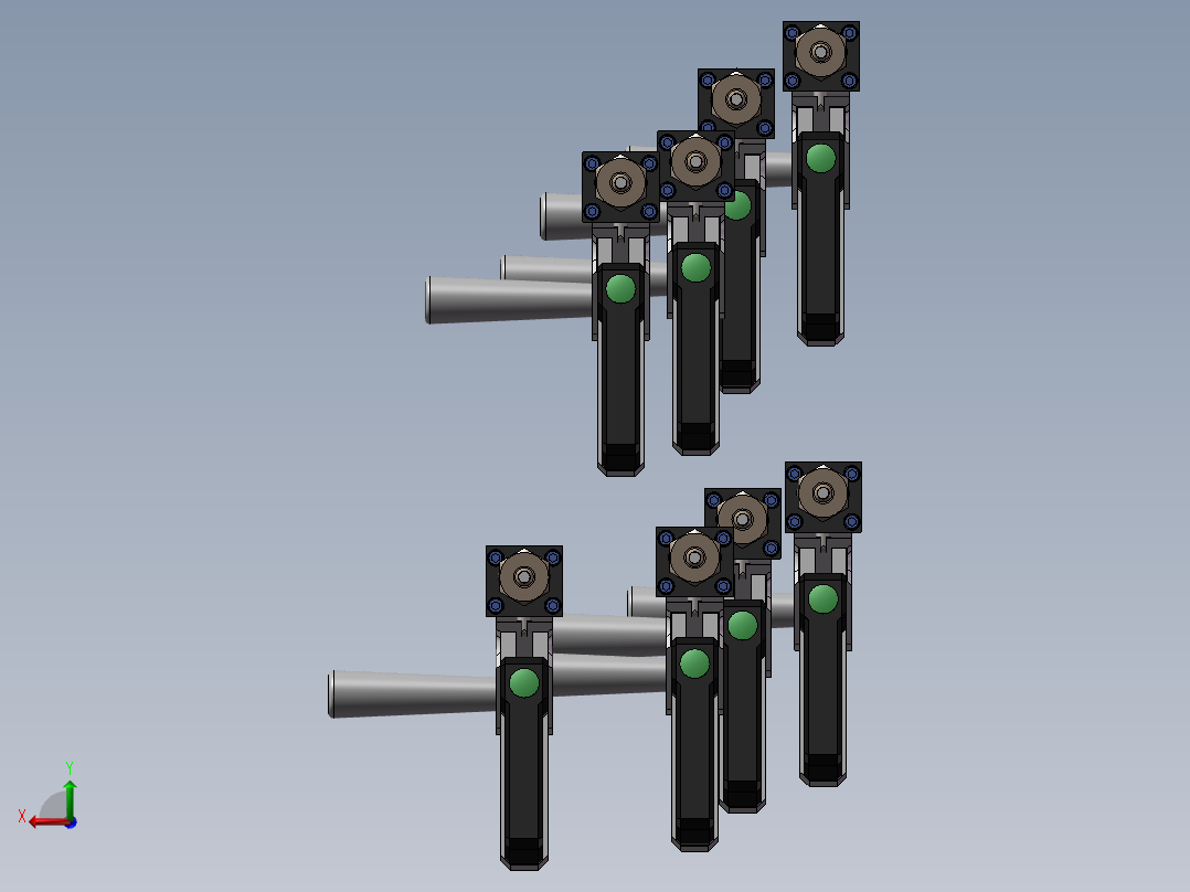 8款Duroloc7机组，带Tog-L-Loc 3.8压接装置具后视图