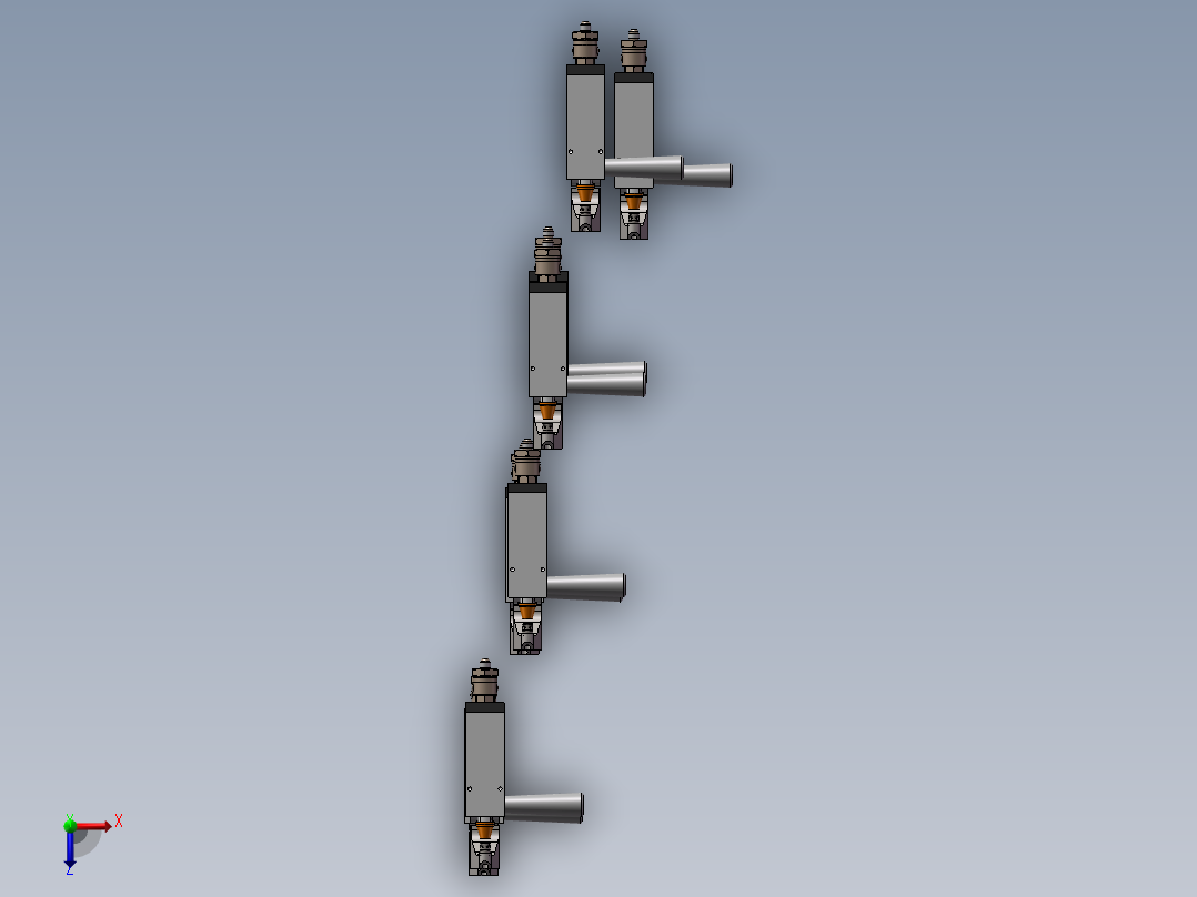 8款Duroloc7机组，带Tog-L-Loc 3.8压接装置具俯视图