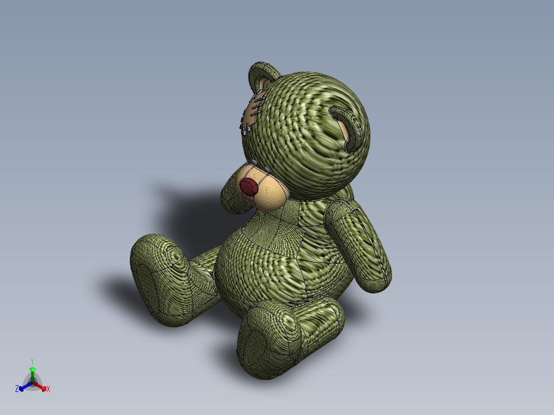 小熊正等轴测图