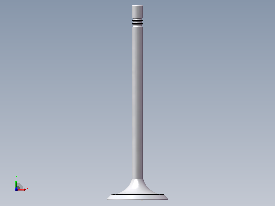 进气阀门前视图