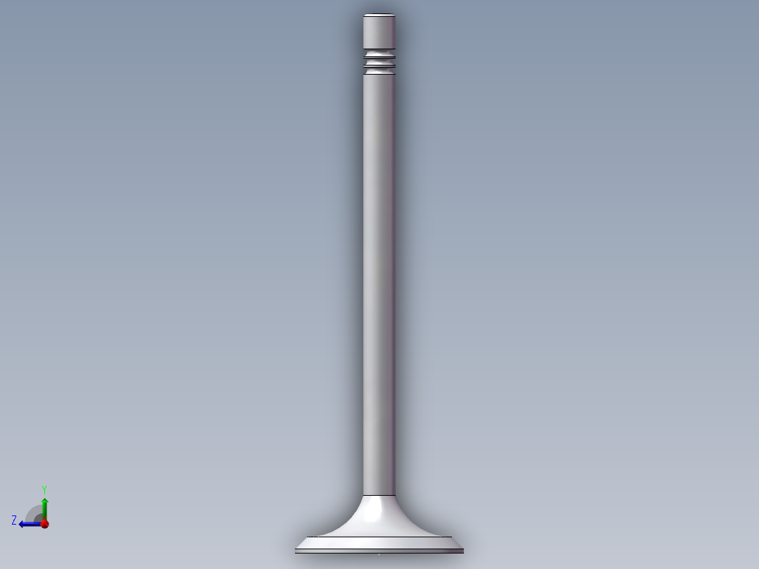 进气阀门右视图