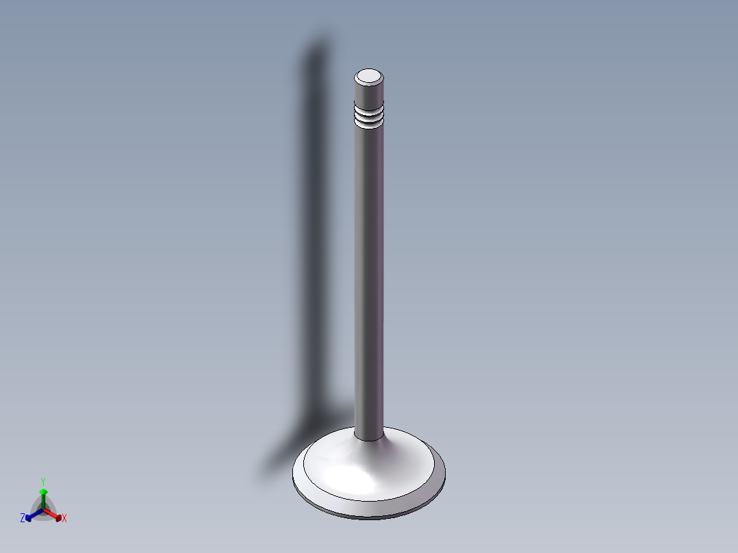 进气阀门正等轴测图