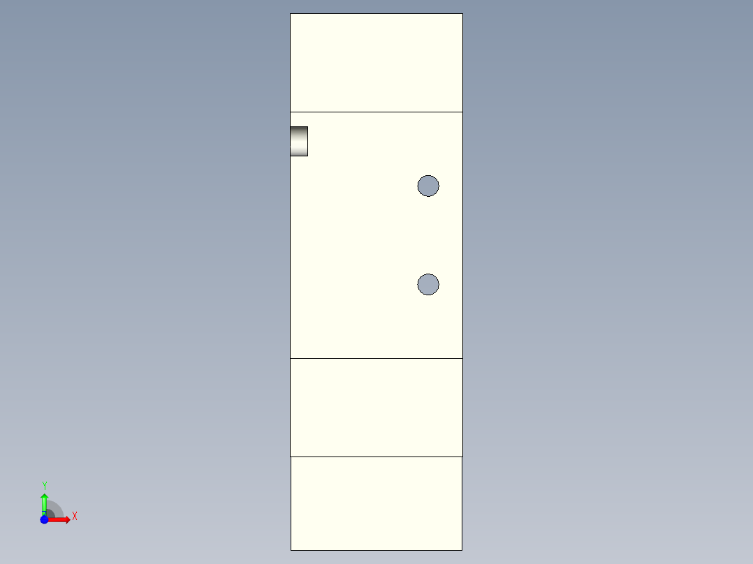 AirTAC气动元件 控制元件 气控阀 5A200-气控阀前视图