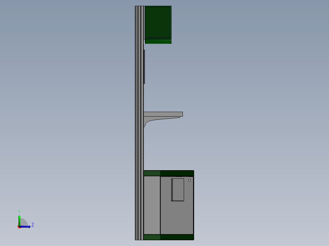 显示墙12左视图
