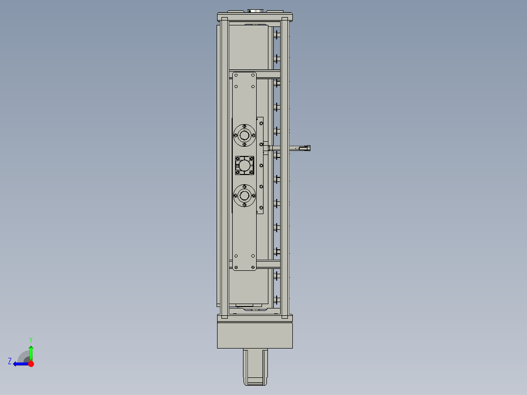 电机焊锡翻转机构右视图