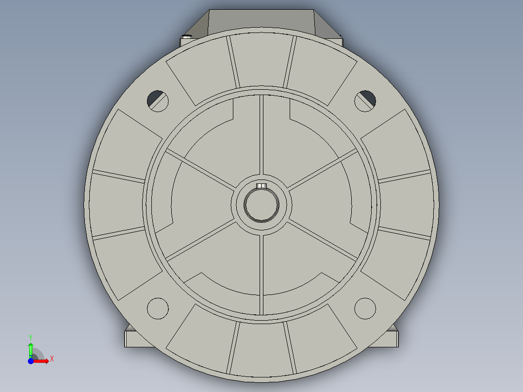 IMB35H80-180(YE2YE3)通用电机YE2-80M1-2-B35前视图