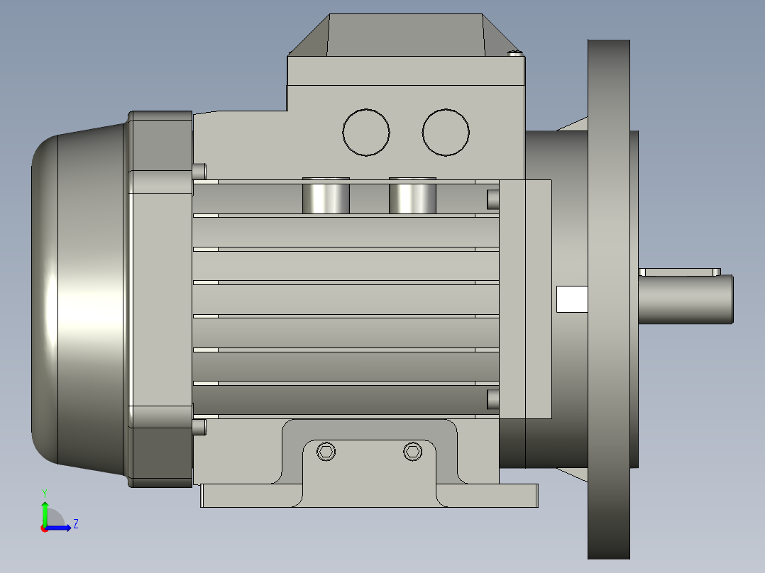 IMB35H80-180(YE2YE3)通用电机YE2-80M1-2-B35左视图