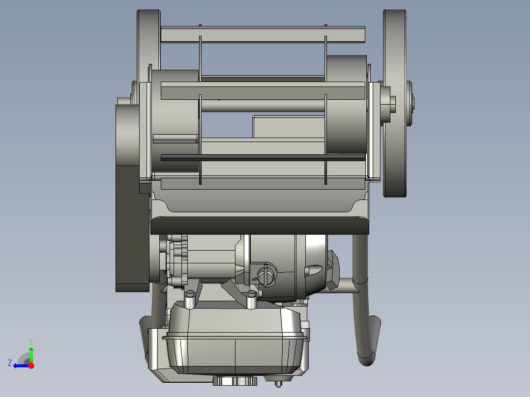 四冲程开荒果园除草机右视图