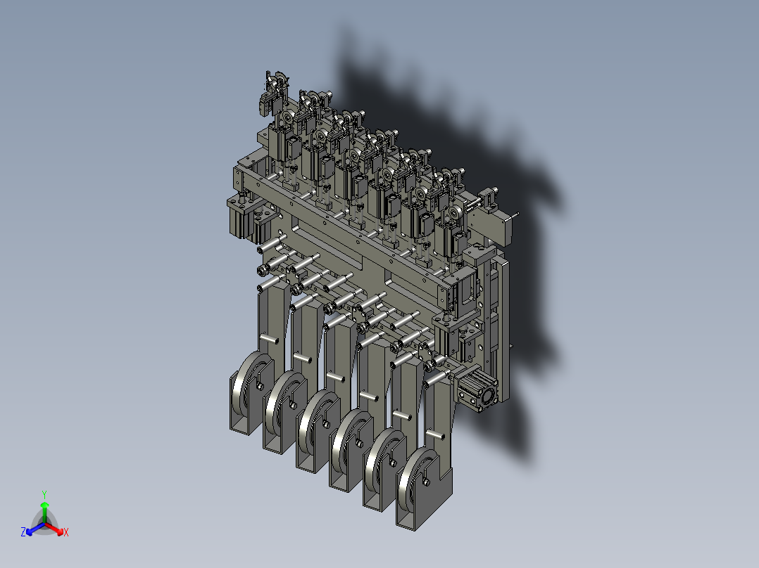 S06-E01-0000六轴机包胶带组主视图