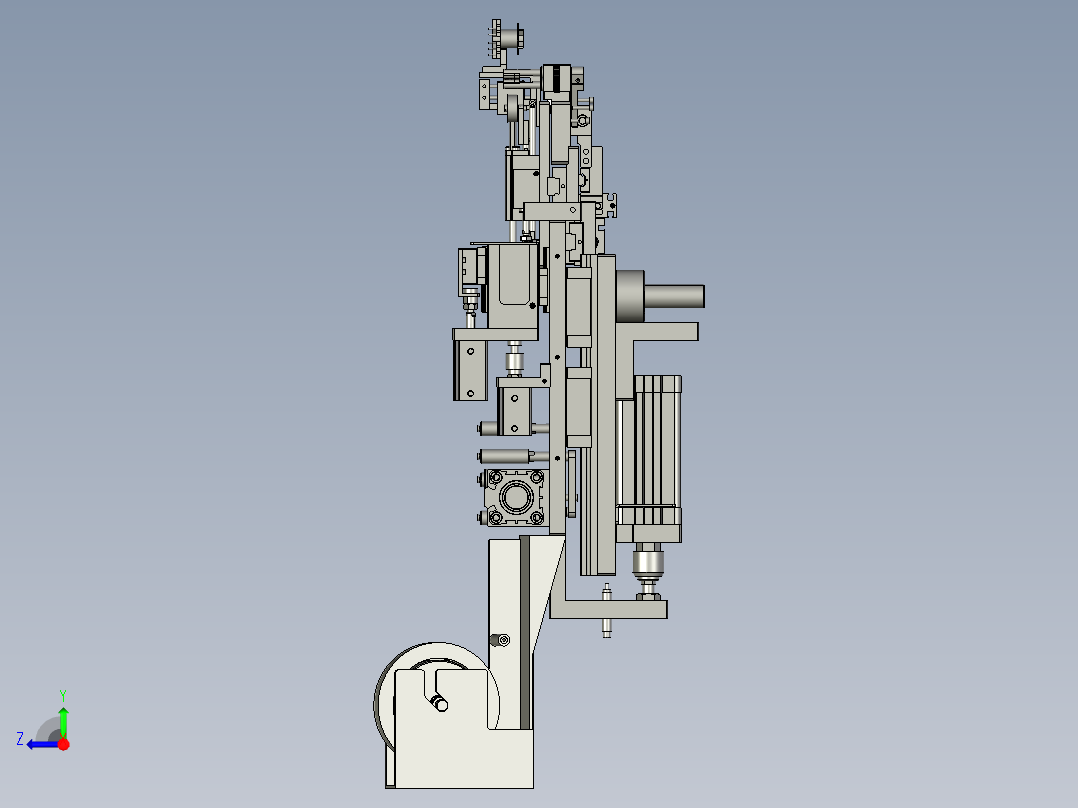 S06-E01-0000六轴机包胶带组右视图