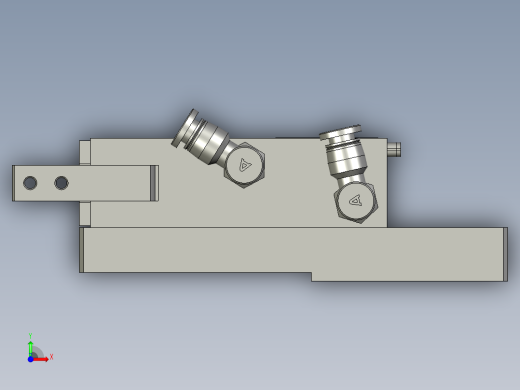 气缸手指夹爪安装板组件-3-1前视缩略图