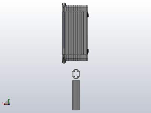 向上垂直墙座+转角+90度箱体连接器+控制箱50-65[向上垂直墙座+转角+90度箱体连接器+控制箱-155-300-300]后视缩略图