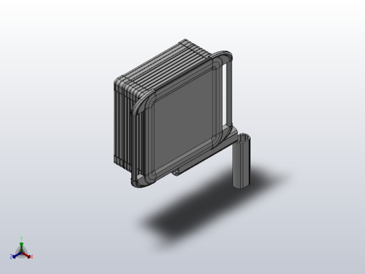 向上垂直墙座+转角+90度箱体连接器+控制箱50-65[向上垂直墙座+转角+90度箱体连接器+控制箱-155-300-300]正等轴测缩略图
