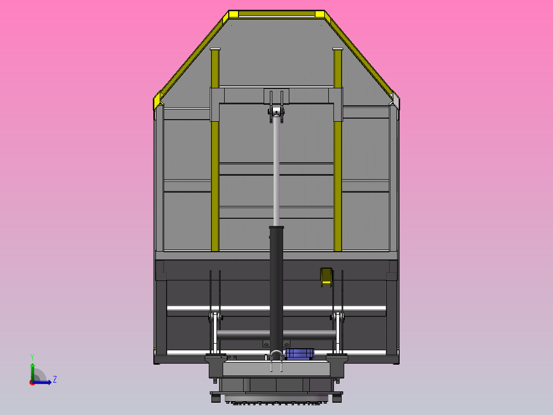 C30R-3TV车厢转向装置组装左视图