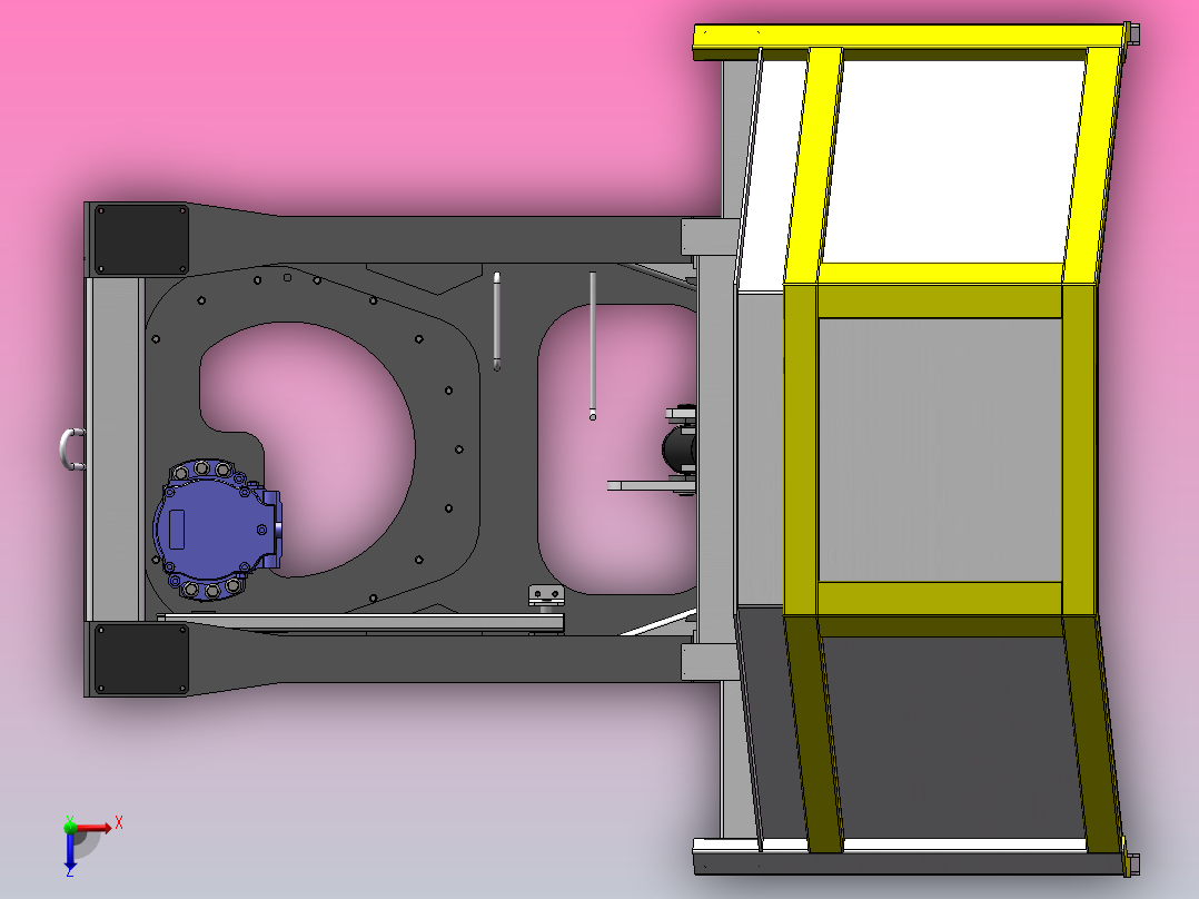 C30R-3TV车厢转向装置组装俯视图