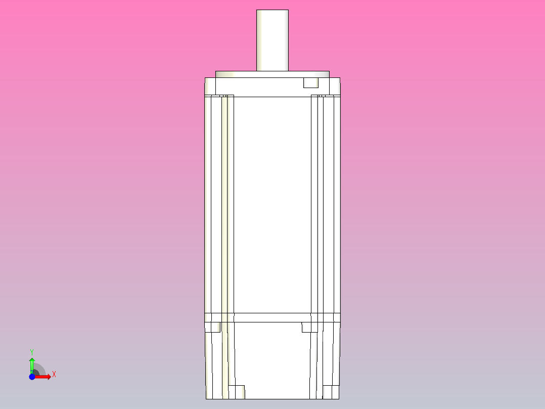 台达伺服电机-带刹车ecma_cx0602fs前视图