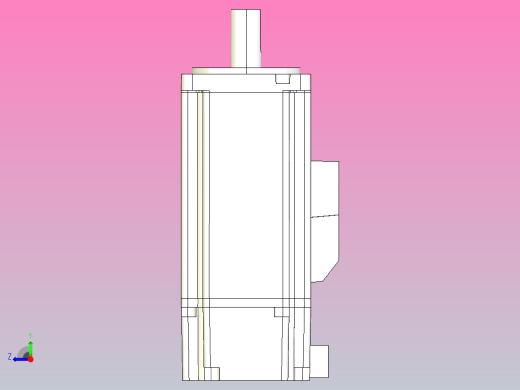 台达伺服电机-带刹车ecma_cx0602fs右视缩略图