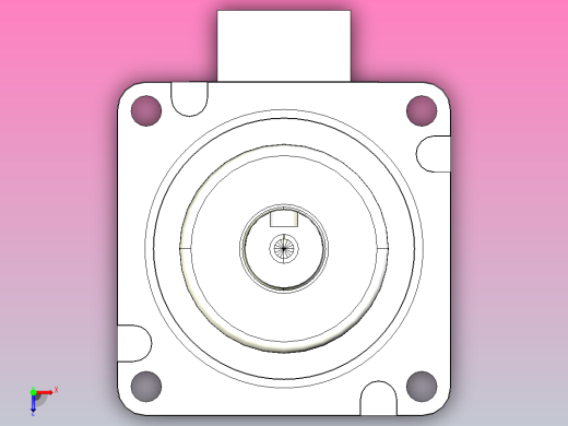 台达伺服电机-带刹车ecma_cx0602fs俯视缩略图