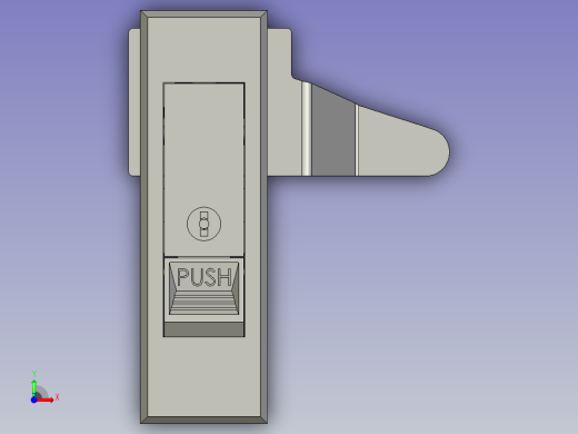 电箱锁(按钮式)前视缩略图