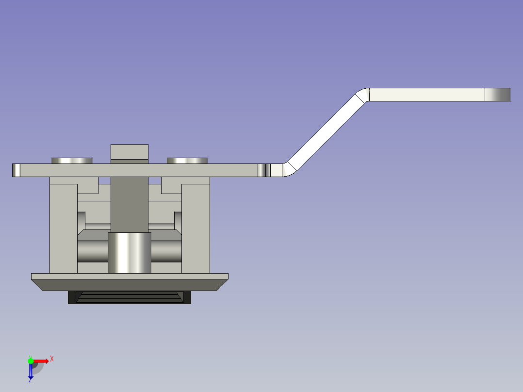 电箱锁(按钮式)俯视图