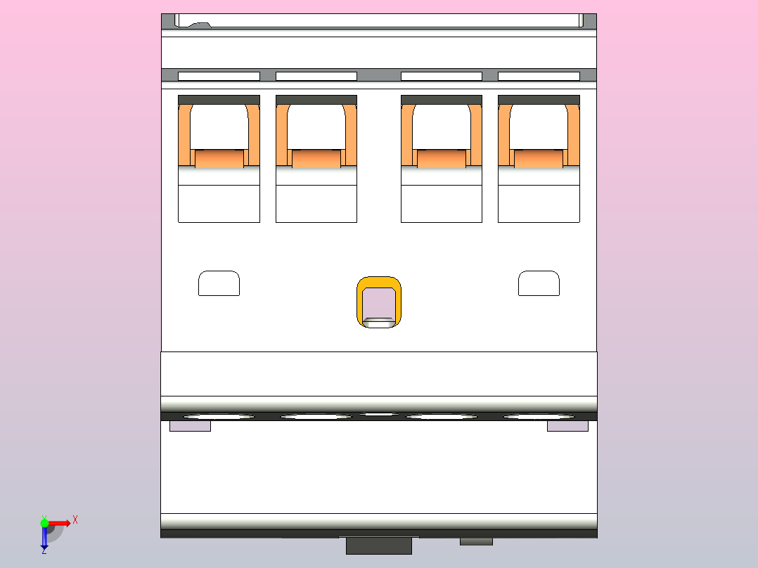 安装接触器ABB EN40俯视图