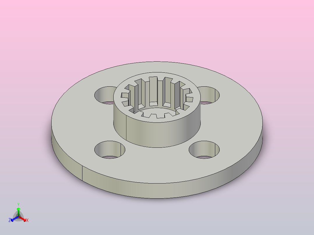 舵机联轴器主视图
