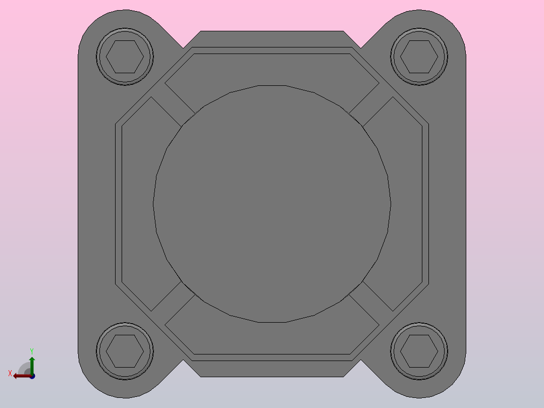 单活塞杆气缸（XSC系列）[XSC-50-100]后视图