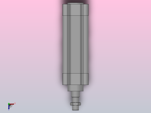 单活塞杆气缸（XSC系列）[XSC-50-100]俯视缩略图