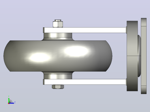 抗冲击特重载脚轮-万向型@JWAG左视缩略图