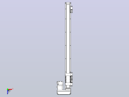 滚珠丝杠直线轴内置导轨TPA-GCR-40-1210C-L500-MR-M10-N3俯视缩略图