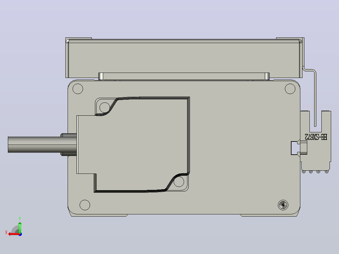 ACH10-300-BC-100W ACH10 螺杆驱动 直线滑台模组后视图