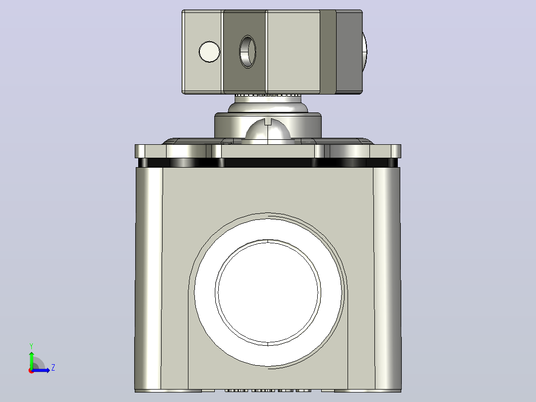 YBLX-K3_20S_J行程开关三维模型202104左视图