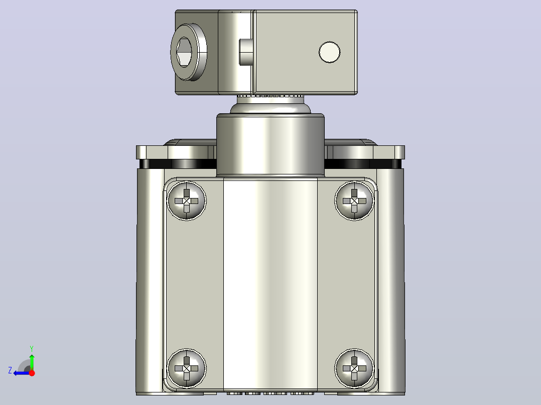 YBLX-K3_20S_J行程开关三维模型202104右视图