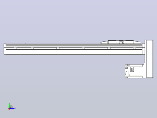 滚珠丝杠直线轴内置导轨TPA-GCR-150-2010C-L550-MP-M75-N3左视缩略图