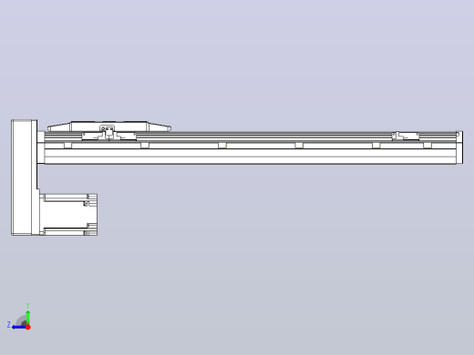 滚珠丝杠直线轴内置导轨TPA-GCR-150-2010C-L550-MP-M75-N3右视缩略图