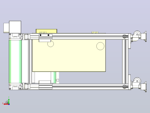2M皮带传送线3D模型、后视缩略图