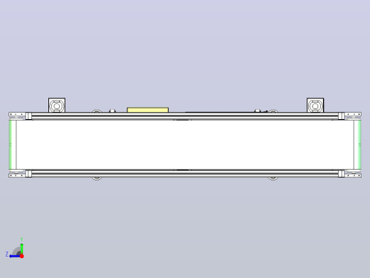 2M皮带传送线3D模型、右视缩略图
