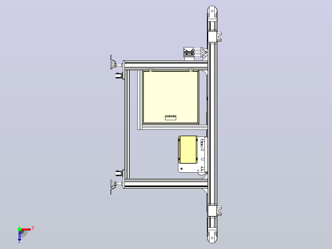 2M皮带传送线3D模型、俯视图