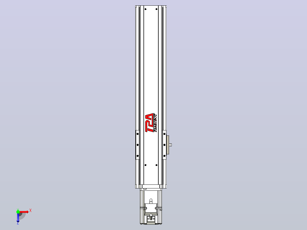 日规模组半封闭丝杆TPA-HNR-85S-1610C-L300-M-C-P20-N3俯视图
