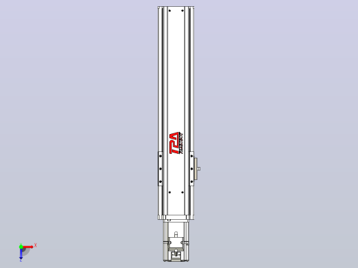 日规模组半封闭丝杆TPA-HNR-85S-1610C-L300-M-C-P20-N3俯视缩略图