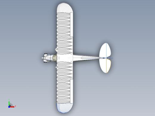 J-3 Cub是一架美国轻型飞机前视缩略图