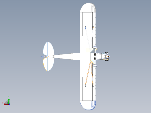J-3 Cub是一架美国轻型飞机后视缩略图