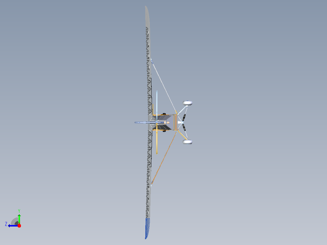 J-3 Cub是一架美国轻型飞机右视图