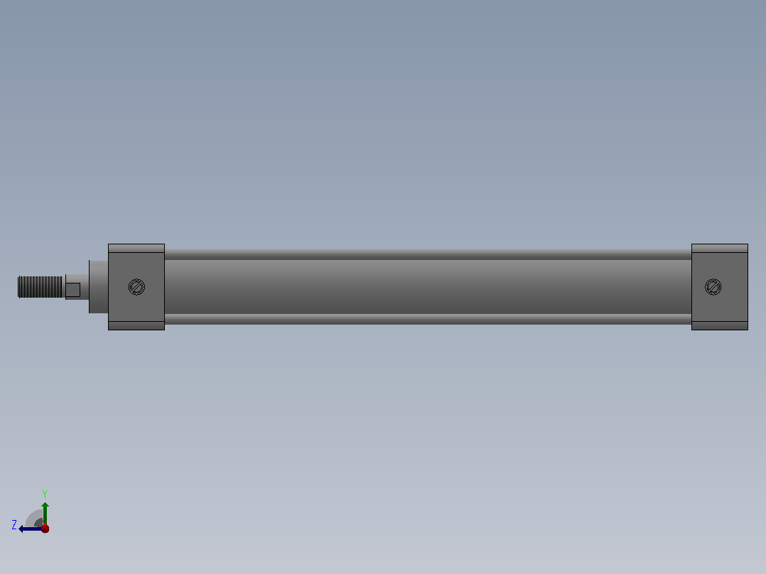 双作用气缸（XQGA（B）系列）[XQGBKn-SD-32×200]右视图