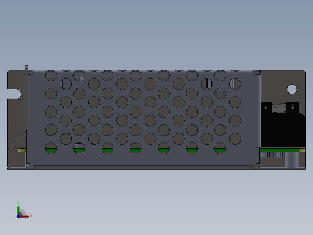 DC12V - 5A开关电源前视图