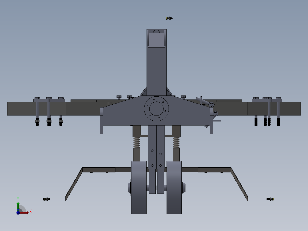翻转犁(sw13+说明书+cad)前视图