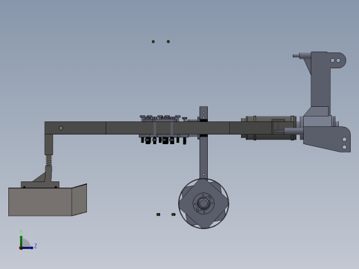 翻转犁(sw13+说明书+cad)左视缩略图