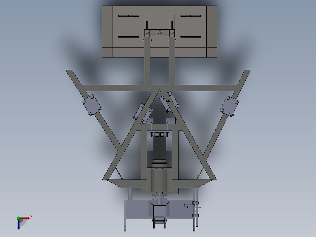 翻转犁(sw13+说明书+cad)俯视图