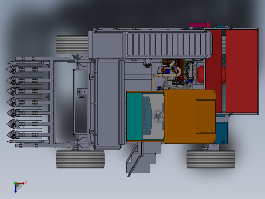 蒜苔采摘机sw16可编辑俯视缩略图