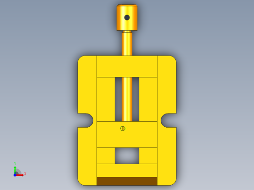 夹钳模型与工程图前视缩略图